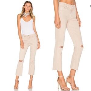 MOTHER Women's Tan Flare Jeans